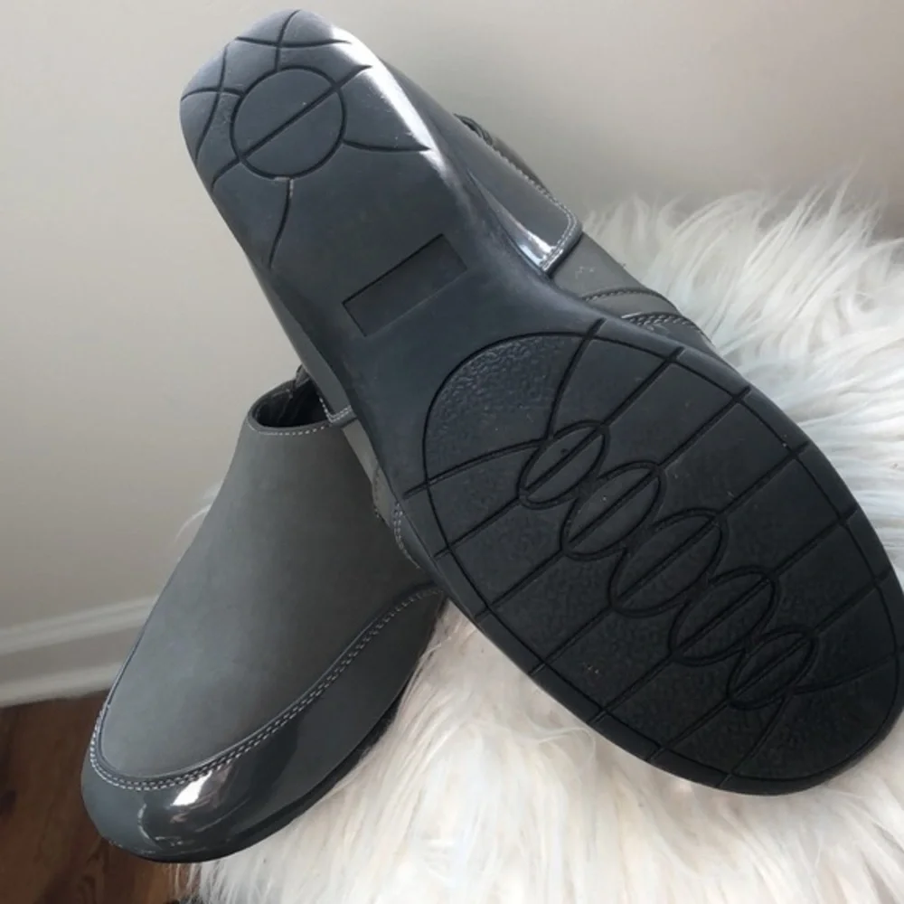 ANGEL STEPS | Women’s Grey Water Resistant Slides by Angel Steps, Size 9
